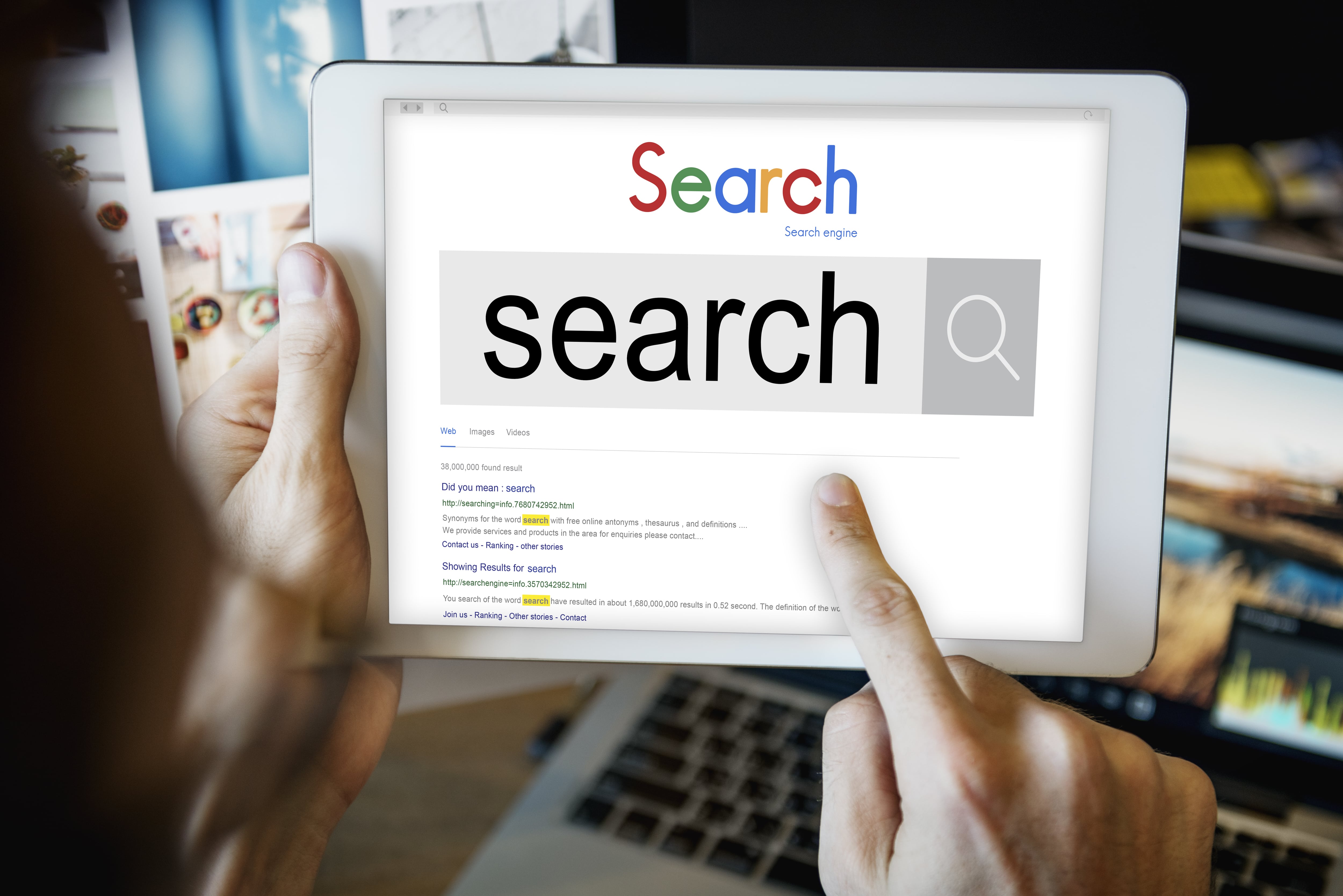 google search tablet