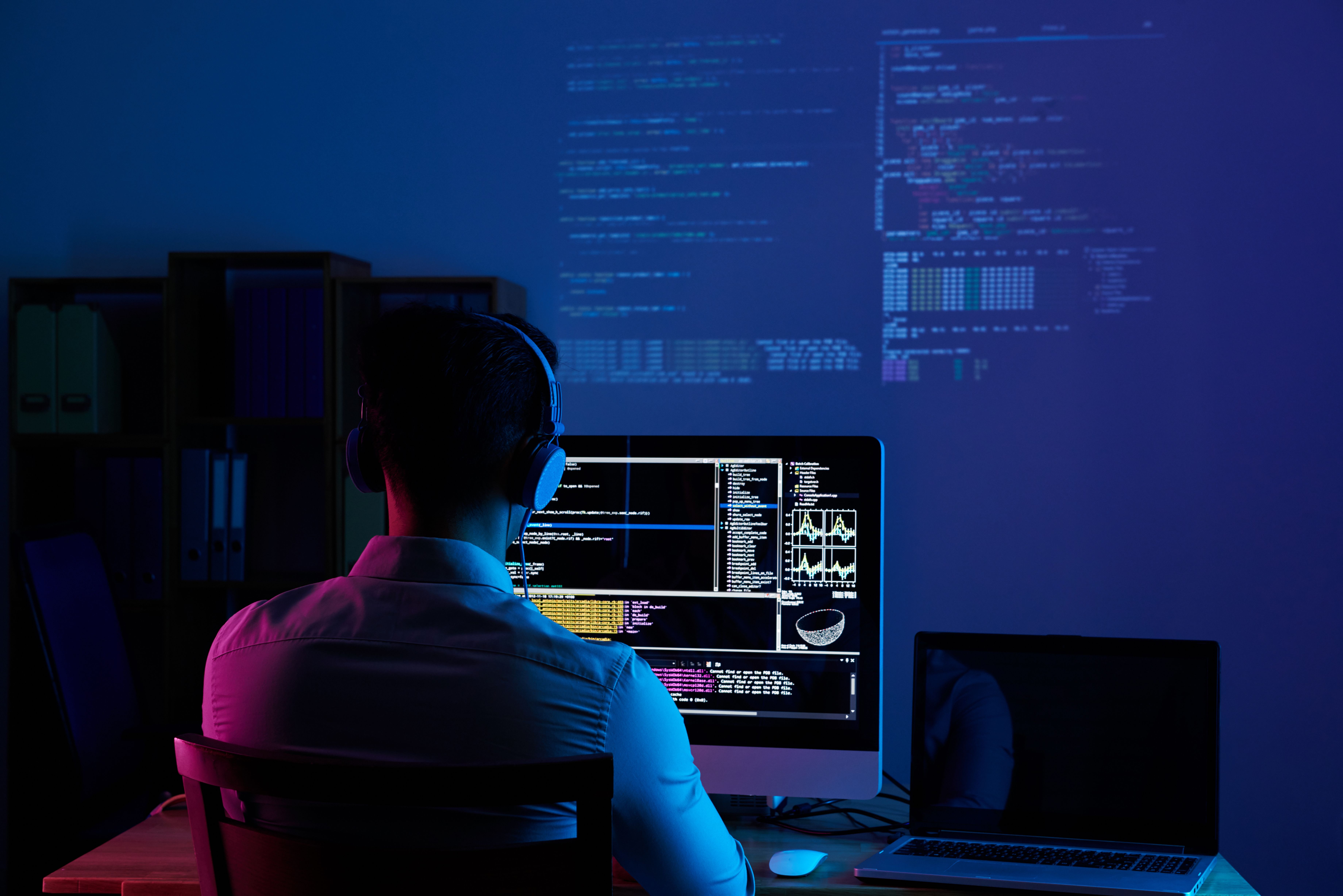 rear-view-programmer-working-all-night-long