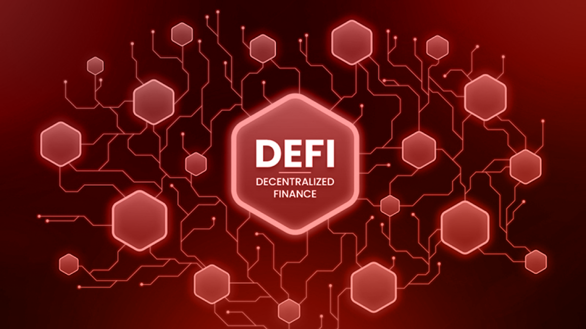 an infographic with DeFi in the middle