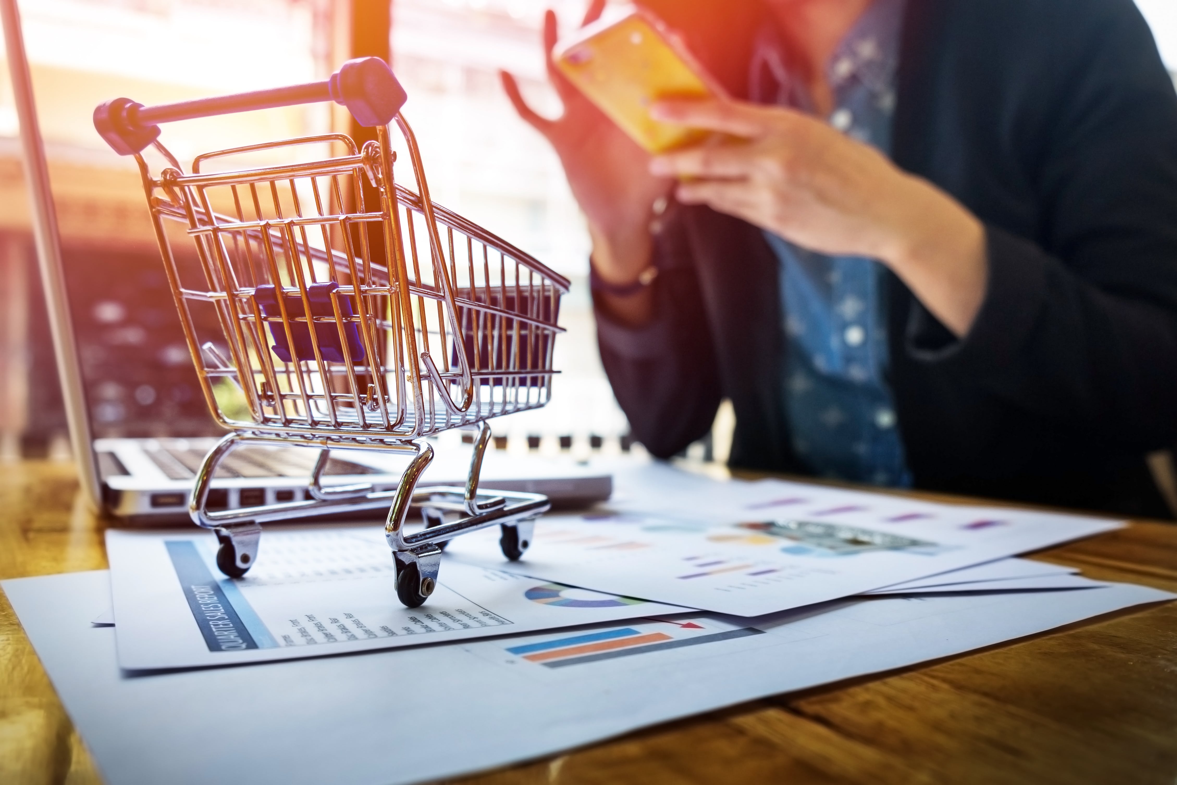 Shopping chart online e-commerce