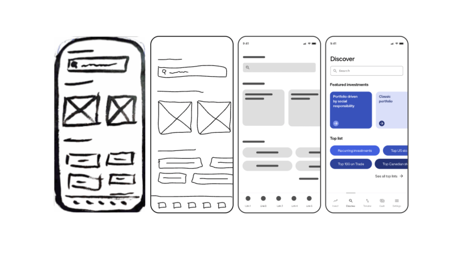 Low-Fidelity vs High-Fidelity Wireframes Example Website Mobile