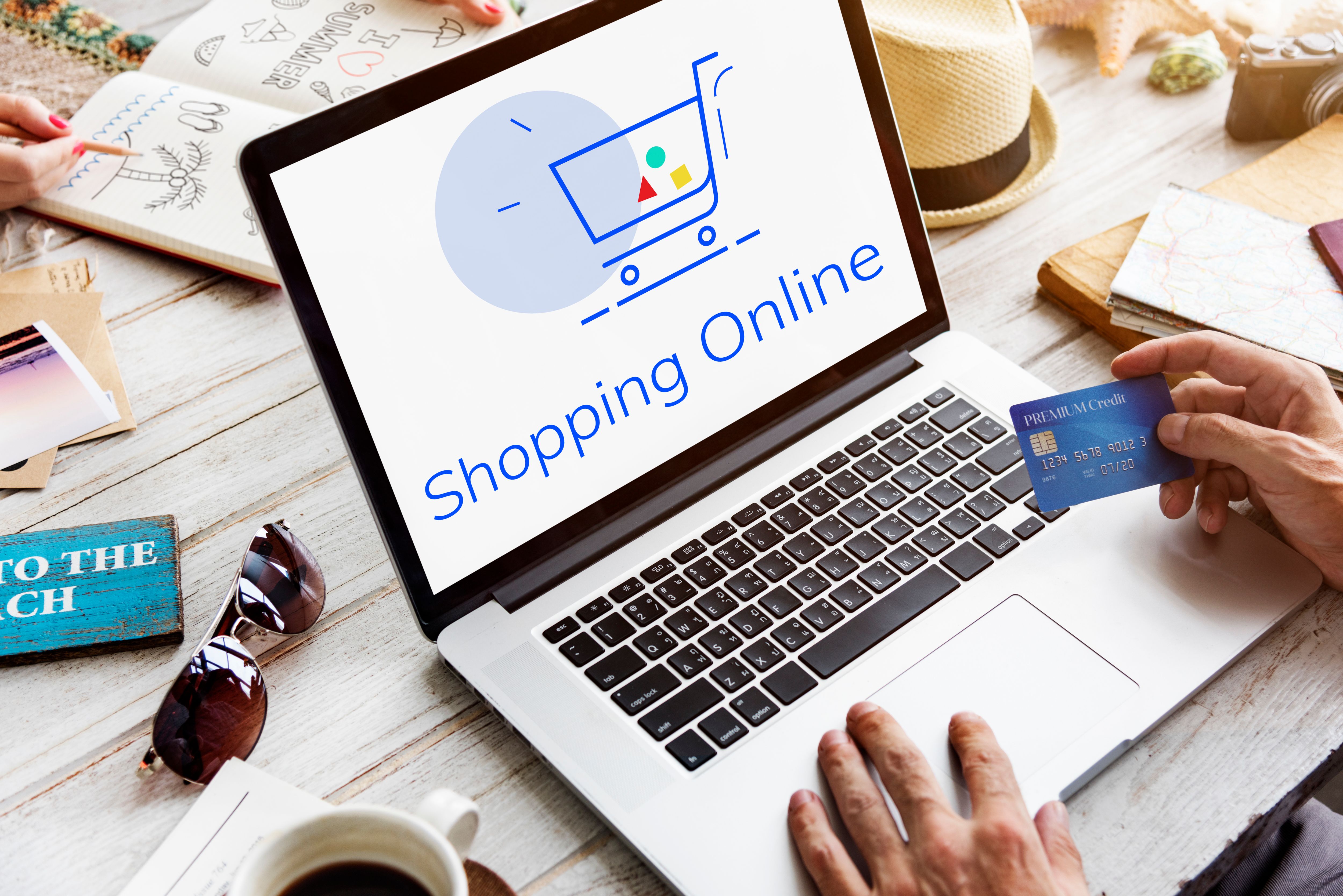 Shopping chart online e-commerce website